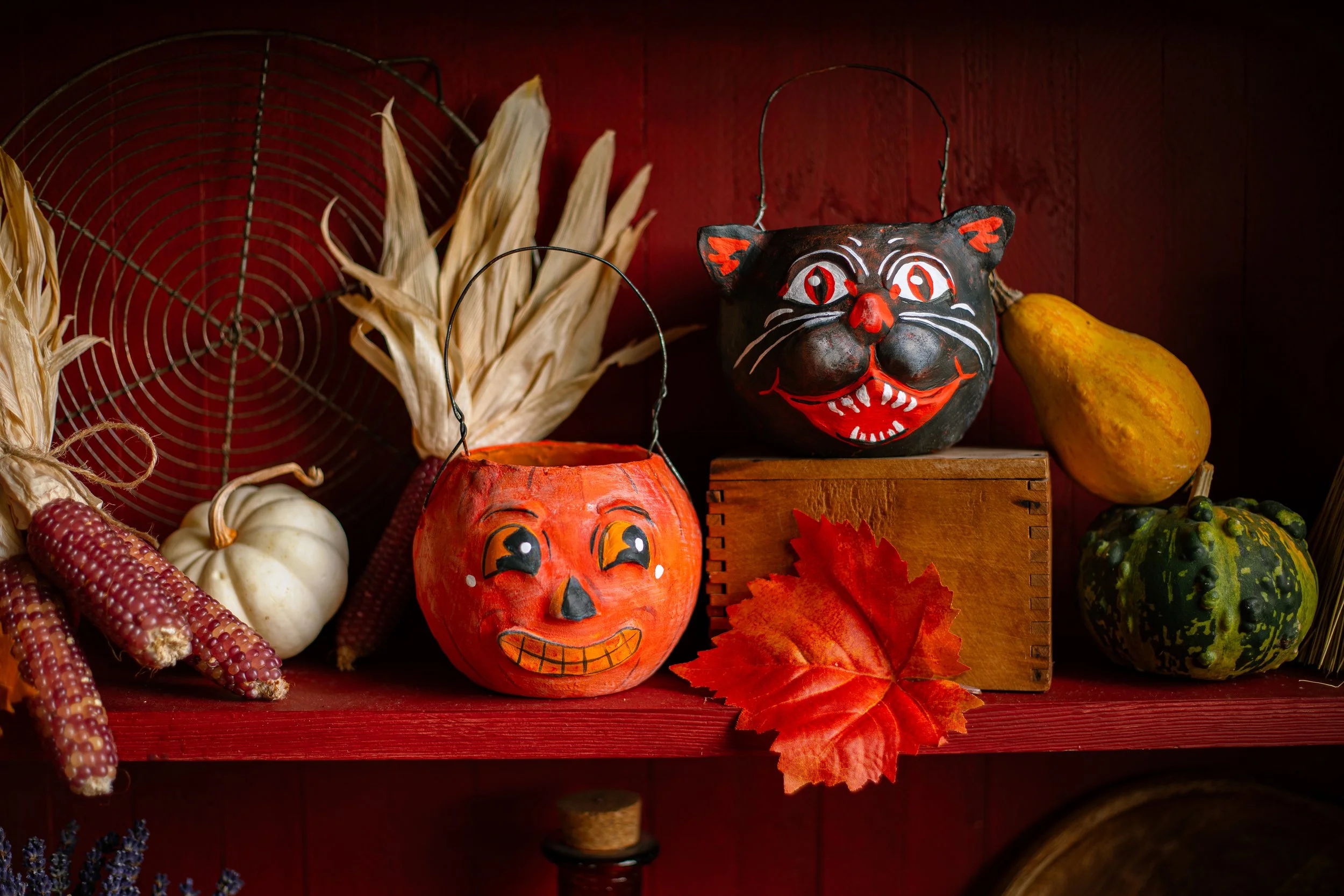 Halloween雑貨★まとめ売り【ヴィンテージ】ストラップ・バッグ・置き物など How to Make Your Own Vintage Halloween Buckets: Historical Craft